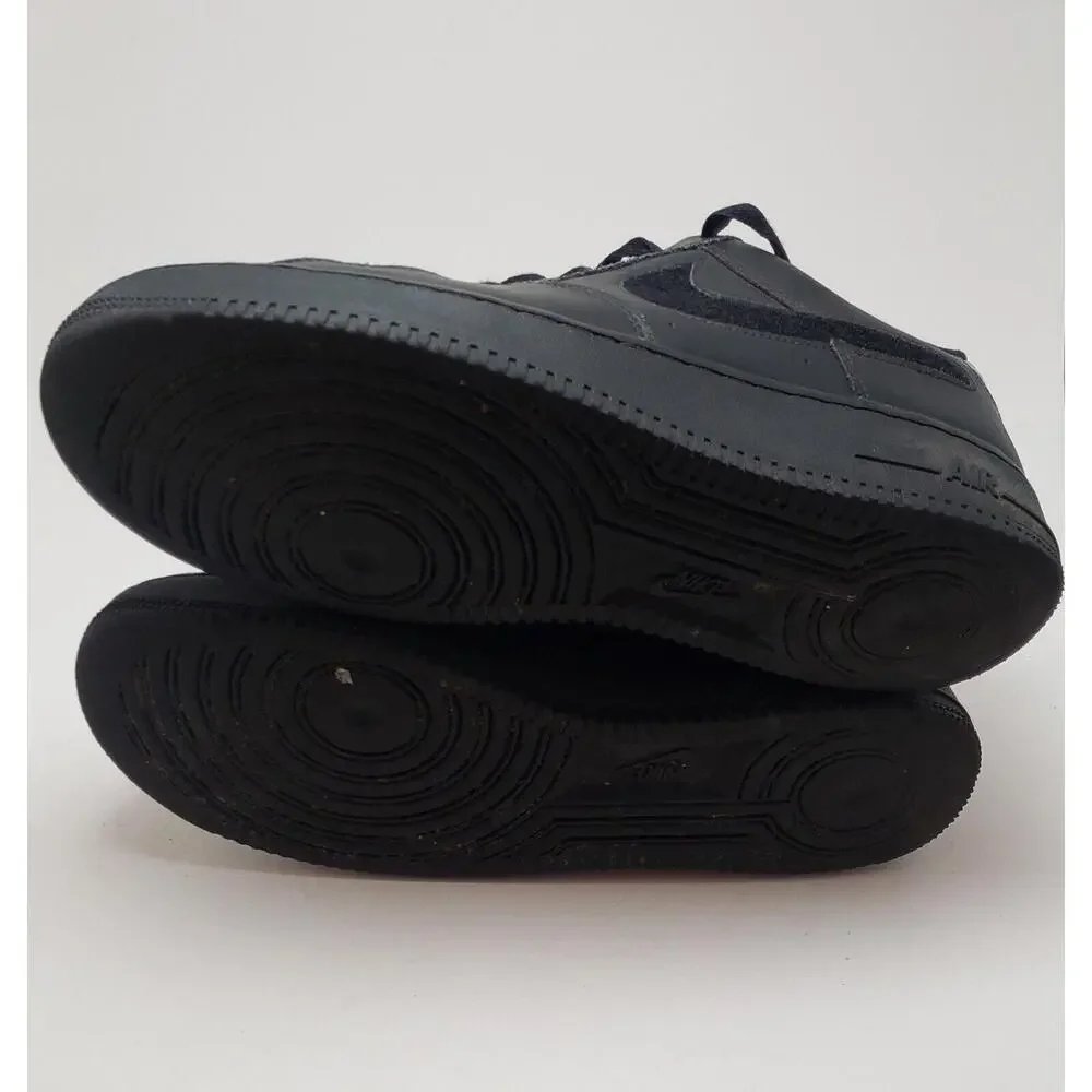 Mens Nike Air Force 1 Low '07 LV8 Removable Swoosh Black Gold CT2252-001 Size 10